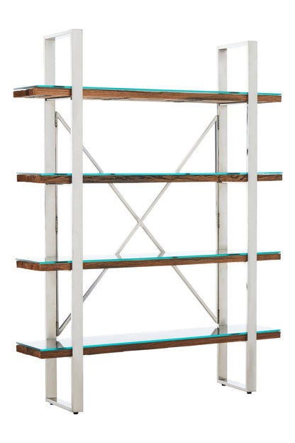 Madison Recycled Wood Four Tier Shelf Unit 