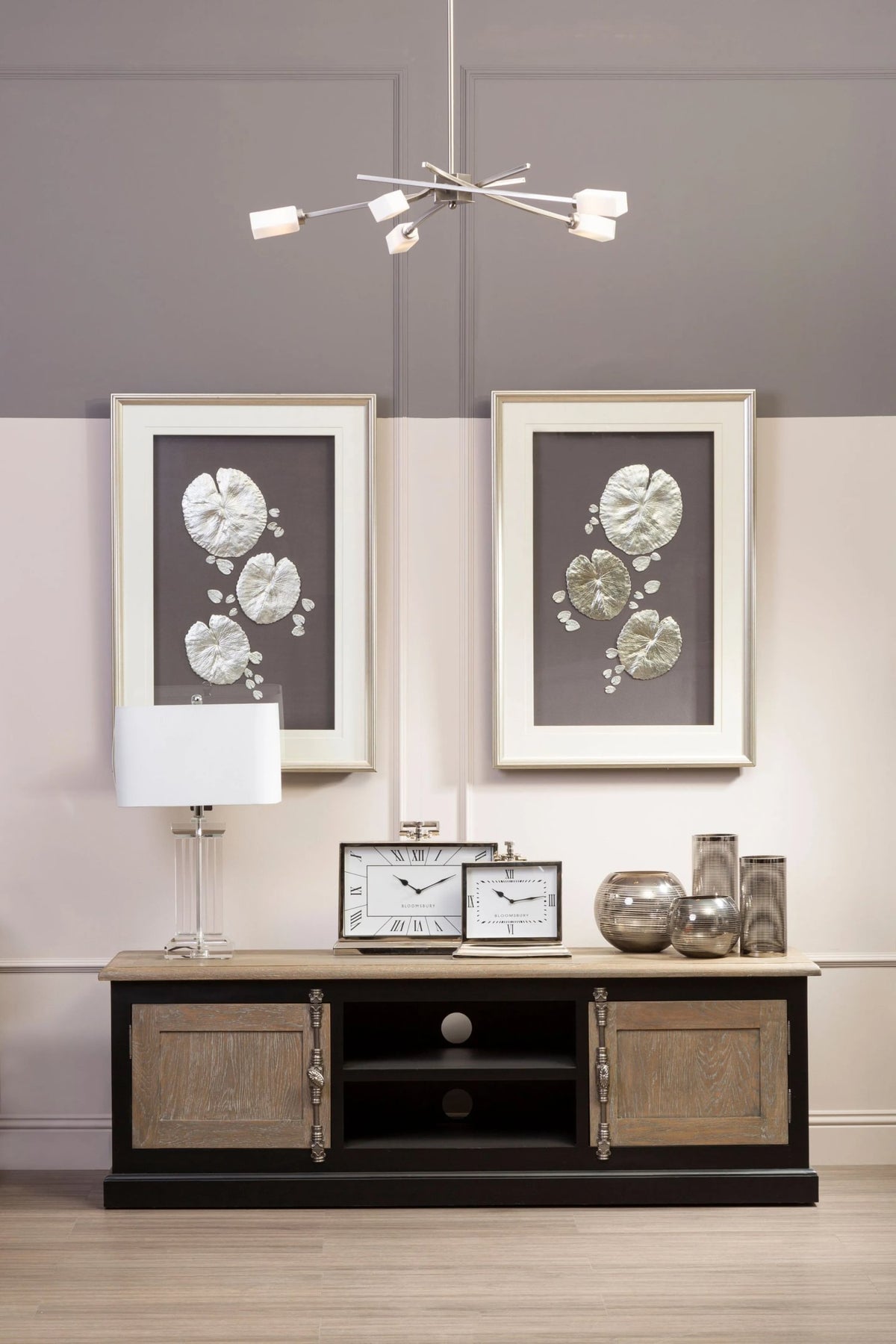 Vienna Grey Wash and Antique Black Media Unit