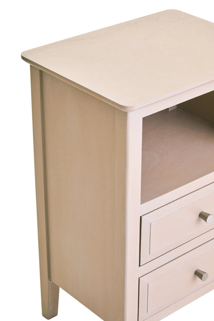 Savoy Two Drawer Wooden Side Table 