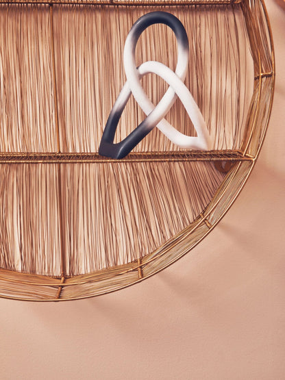 Wetherby Gold Wire Round Wall Shelf