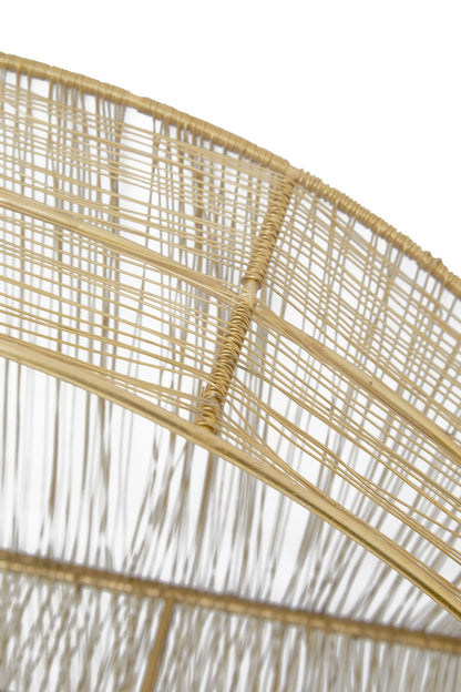 Wetherby Gold Wire Round Wall Shelf