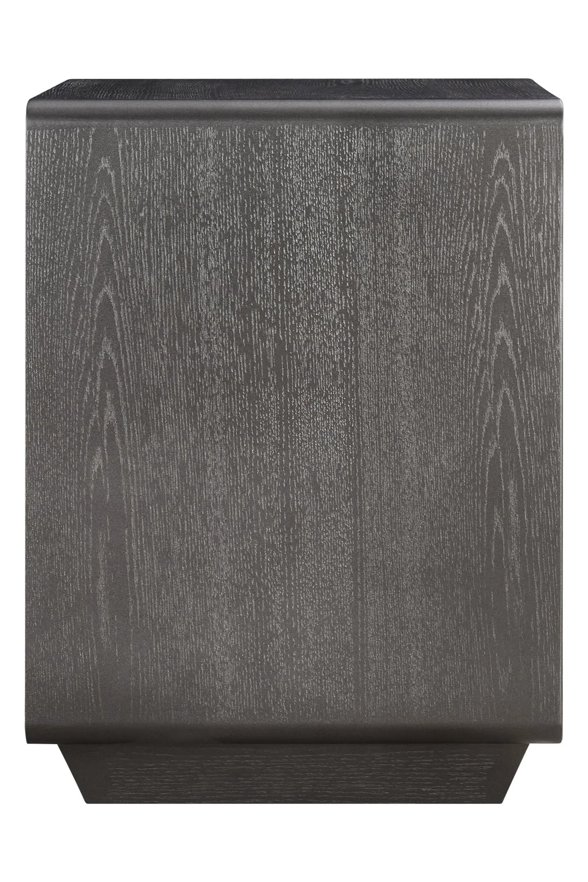 Rye Wood Veneer Two Drawer Bedside Table 