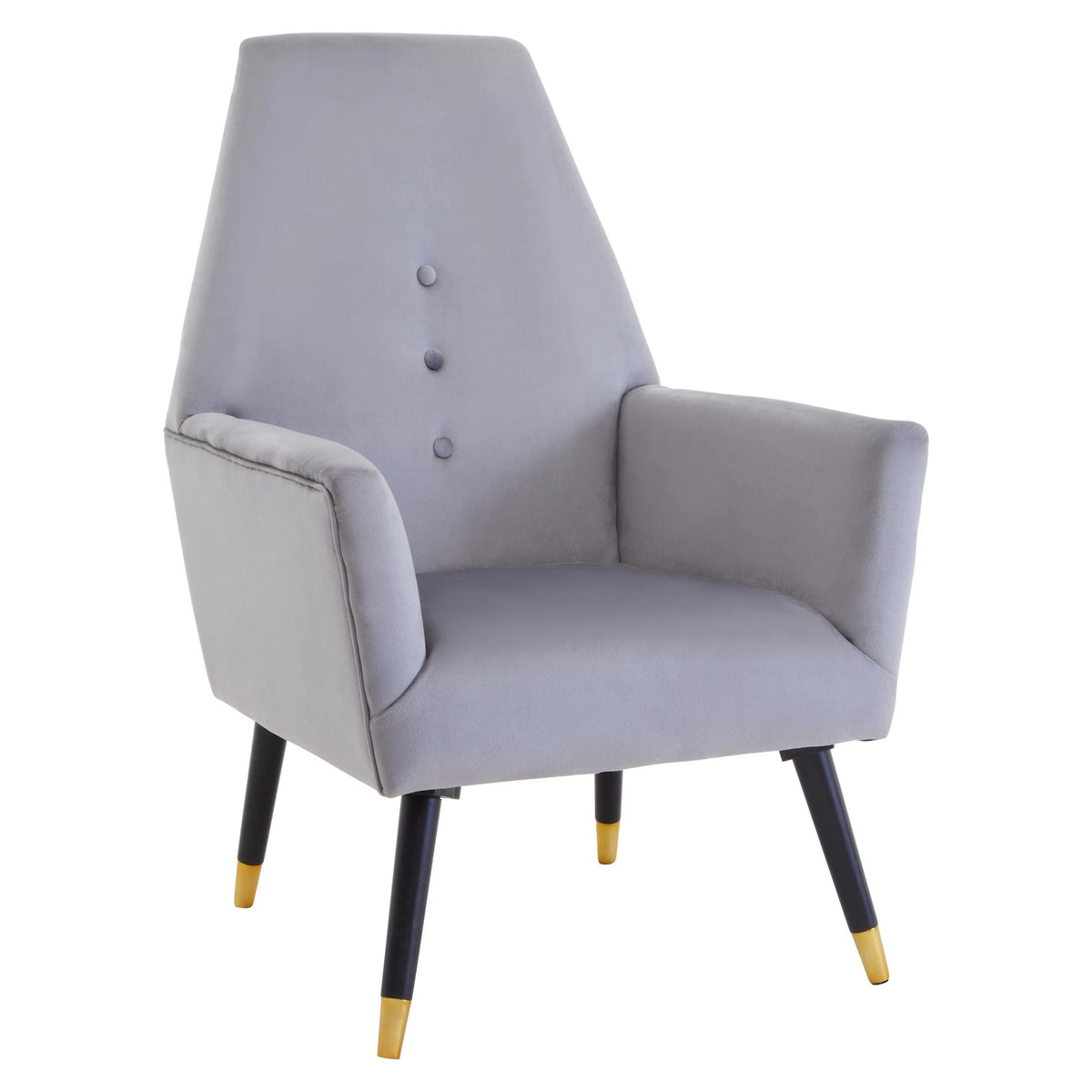 Regent Velvet Button Detail Chair 