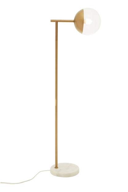 Siena Gold Finish Metal Floor Lamp