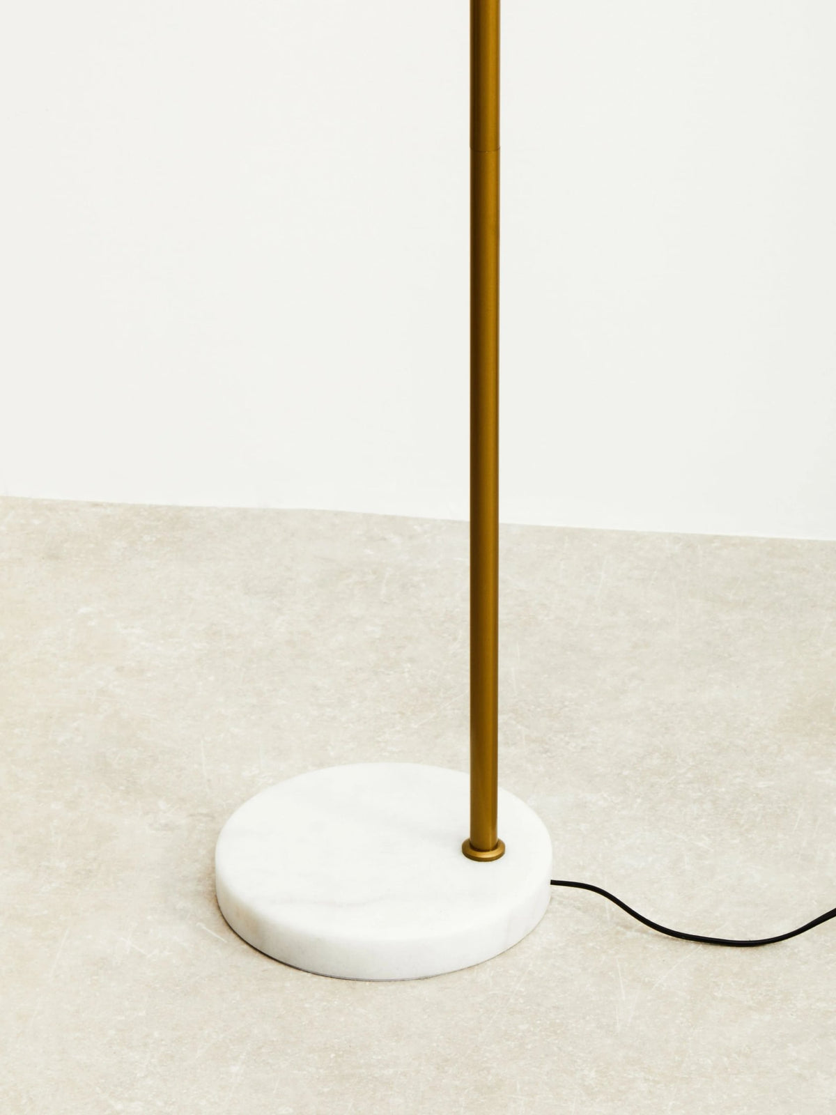 Siena Gold Finish Metal Floor Lamp