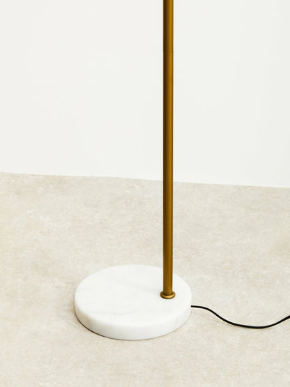 Siena Gold Finish Metal Floor Lamp
