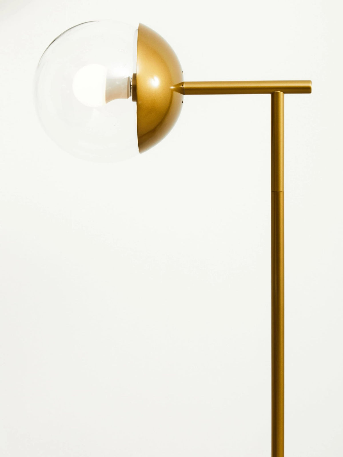 Siena Gold Finish Metal Floor Lamp