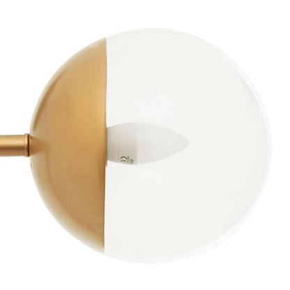 Siena Gold Finish Metal Floor Lamp