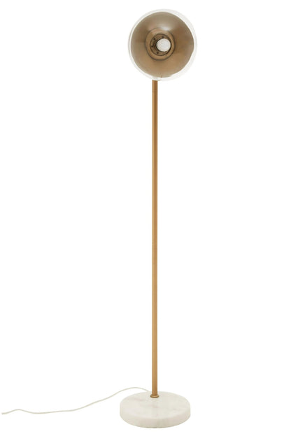 Siena Gold Finish Metal Floor Lamp