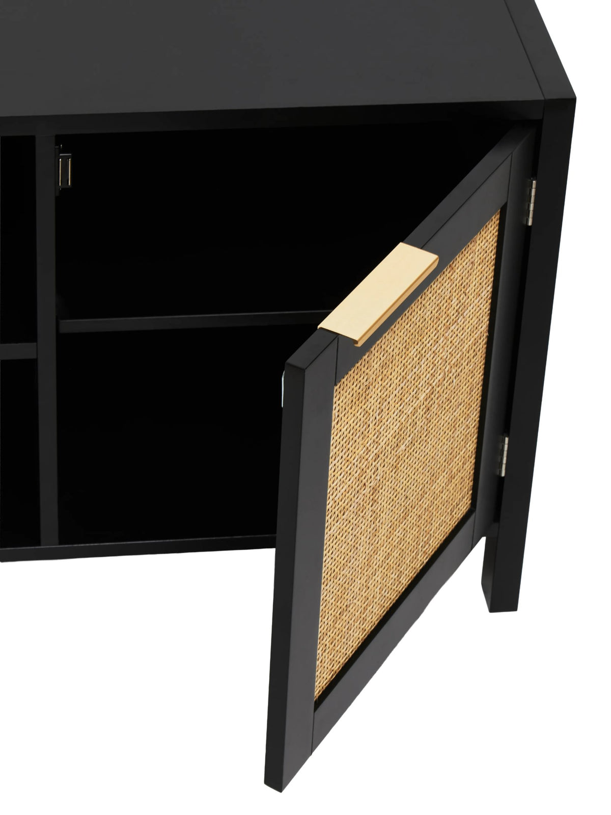 Como Rattan Media Unit #colour_black