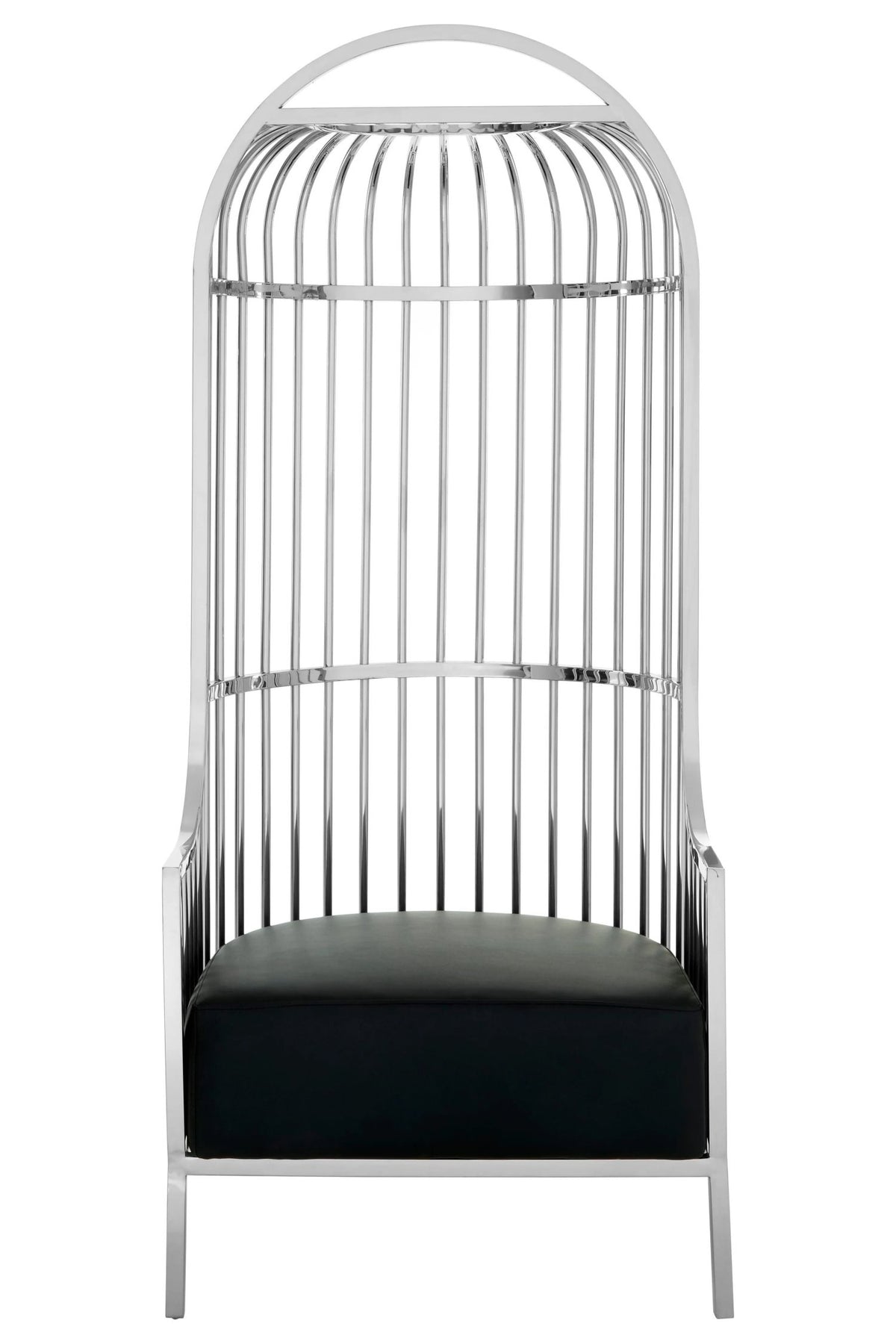 Notting Silver Finish Dome Cage Chair