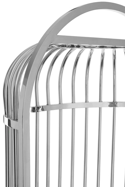 Notting Silver Finish Dome Cage Chair