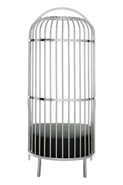 Notting Silver Finish Dome Cage Chair