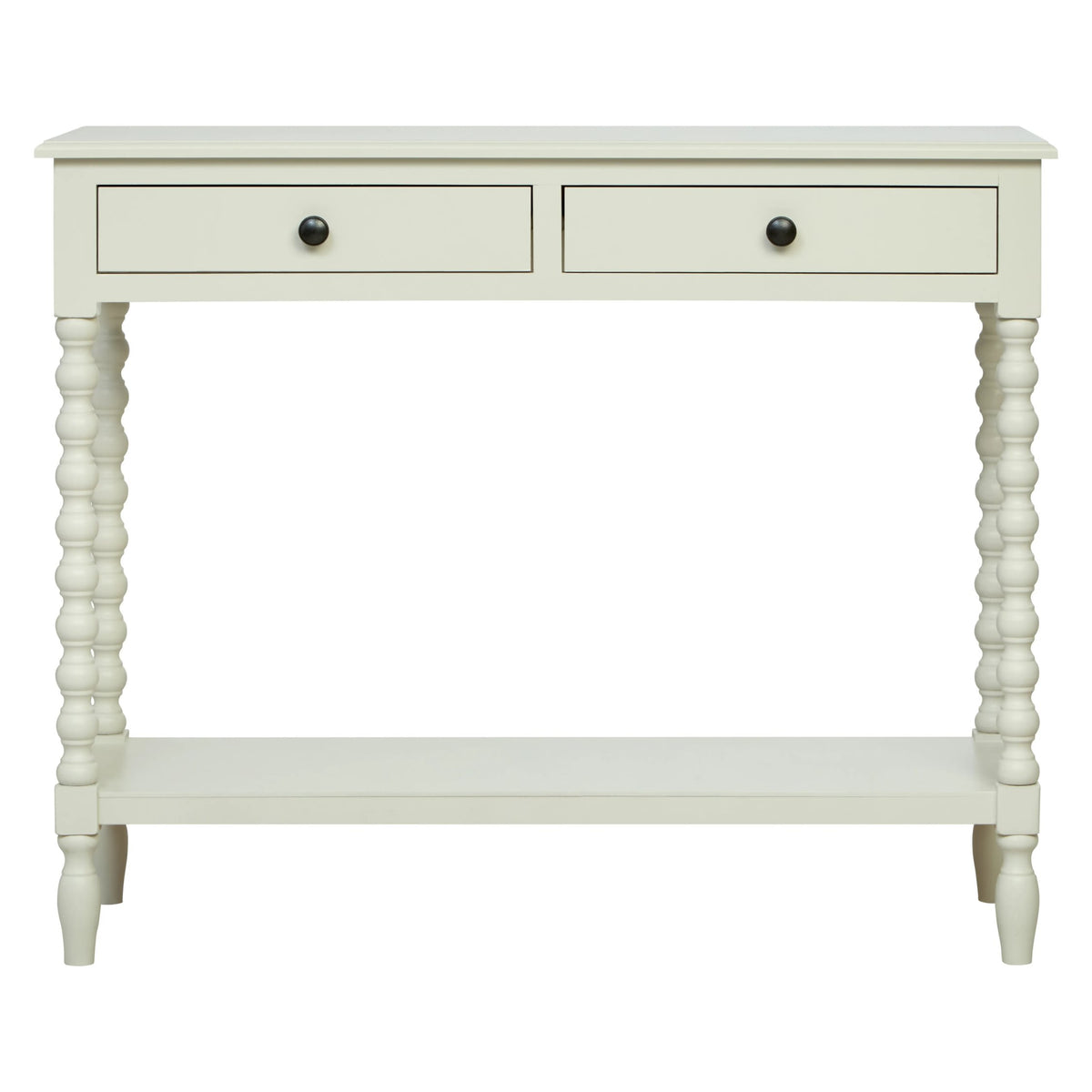 Savoy Two Drawer Bobble Detail Wooden Console Table 