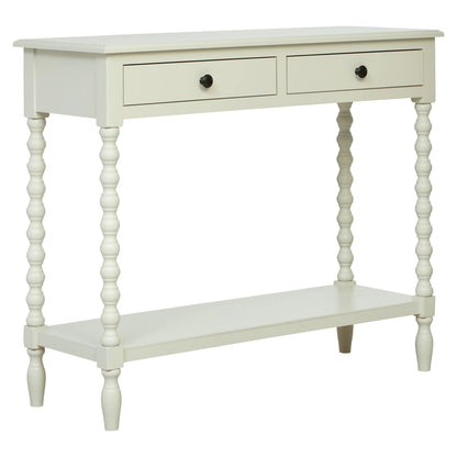 Savoy Two Drawer Bobble Detail Wooden Console Table 