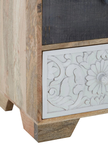 Bolton Mango Wood and Leather Sideboard