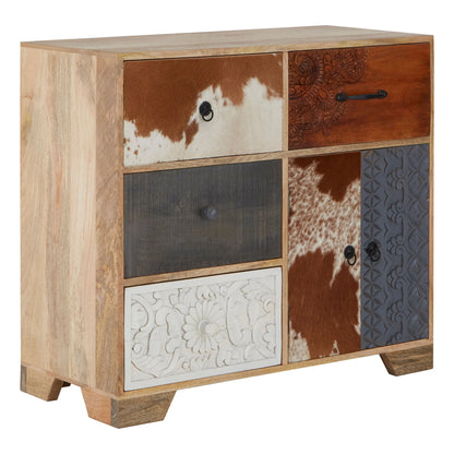 Bolton Mango Wood and Leather Sideboard