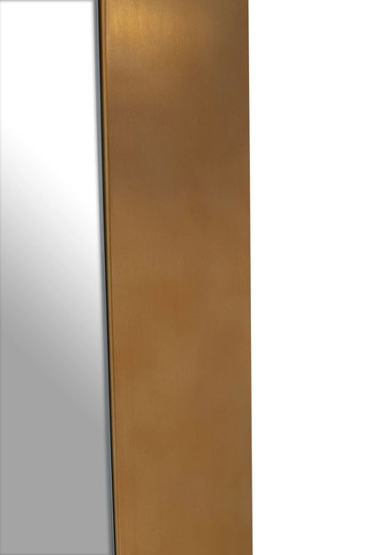 Durham Gold Finish Full Length Wall Mirror