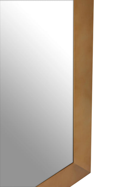 Durham Gold Finish Full Length Wall Mirror