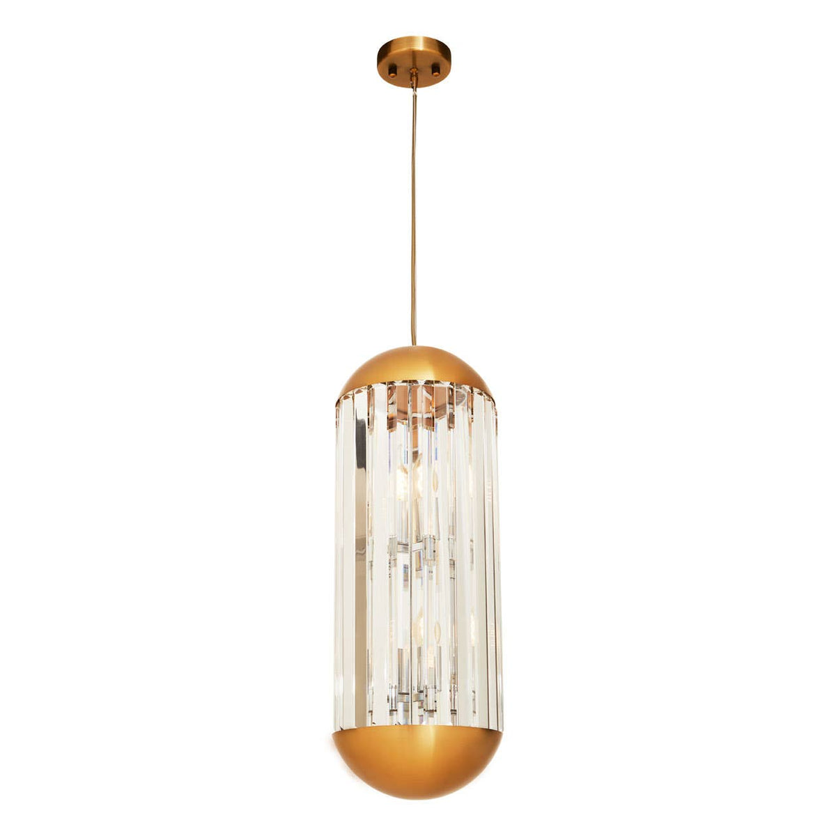 Vienna 6 Bulb Small Crystal Pendant Light 