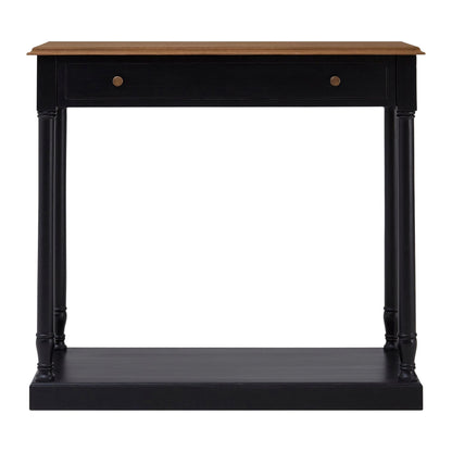 Stirling 1 Drawer Black Console Table