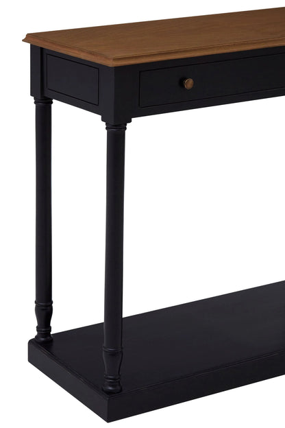 Stirling 1 Drawer Black Console Table