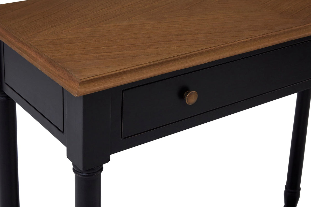 Stirling 1 Drawer Black Console Table