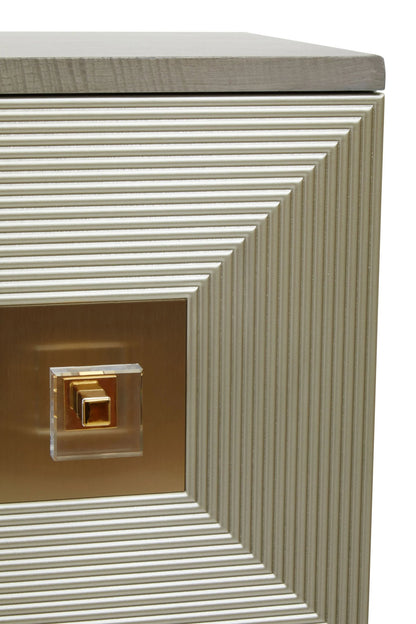 Truro Grey and Champagne Finish Cabinet