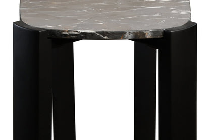 Yarm Marble Top and Acacia Wood Console Table 