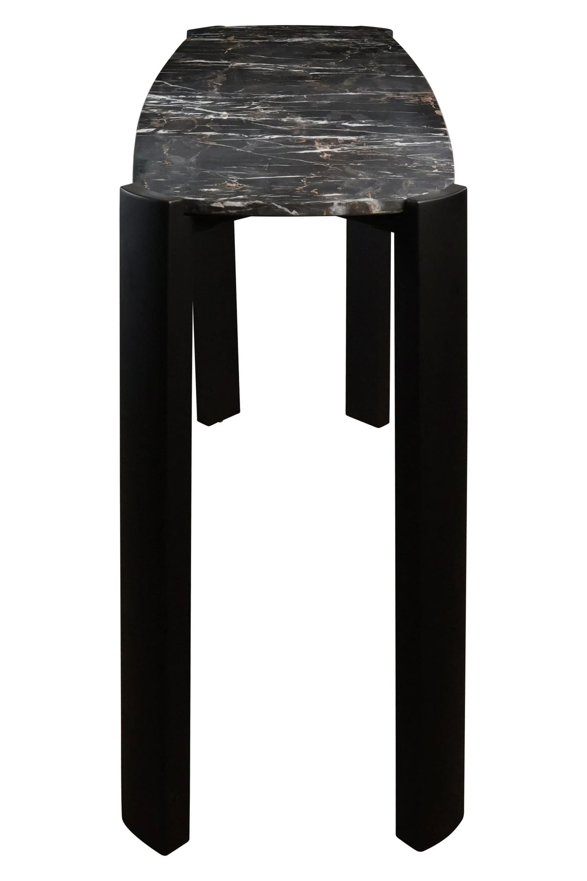 Yarm Marble Top and Acacia Wood Console Table 