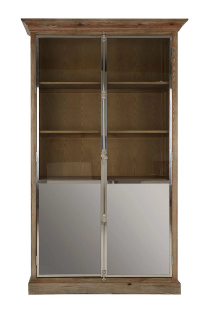 Notting White Washed Pine Wood 2 Door Cabinet