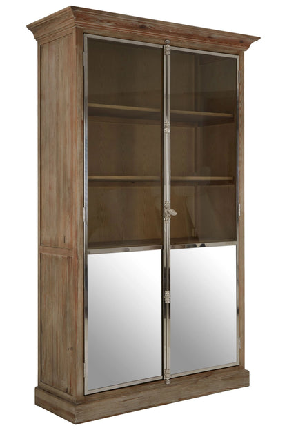 Notting White Washed Pine Wood 2 Door Cabinet