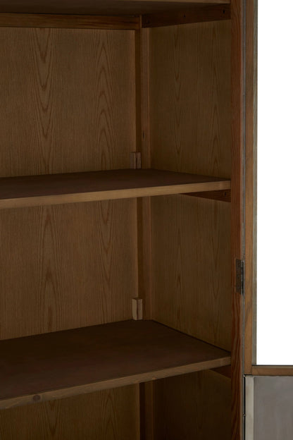 Notting White Washed Pine Wood 2 Door Cabinet