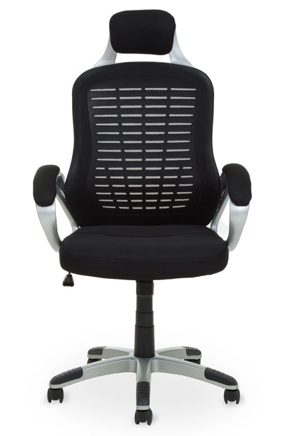 Windsor Black and Silver Home Office Chair
