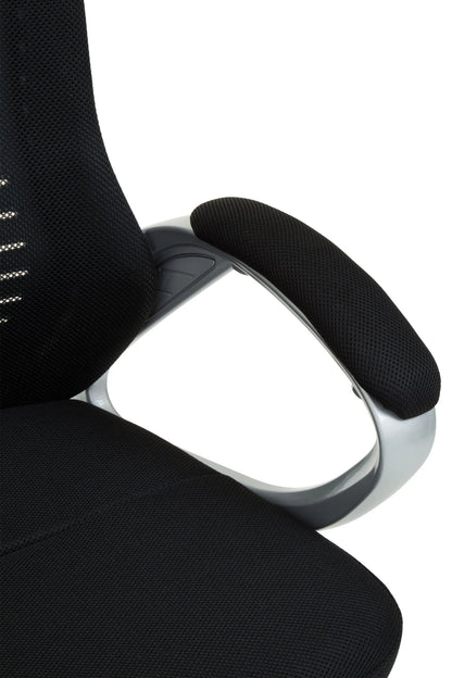 Windsor Black and Silver Home Office Chair