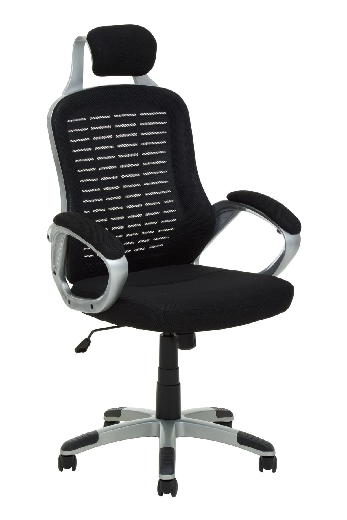 Windsor Black and Silver Home Office Chair