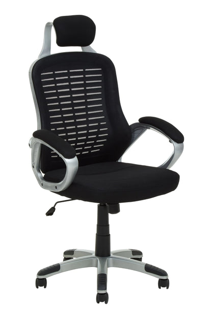 Windsor Black and Silver Home Office Chair