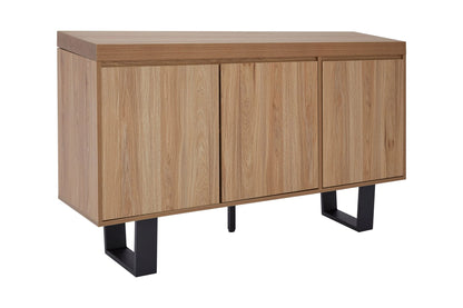 Dedham Wood Effect 3 Door Sideboard