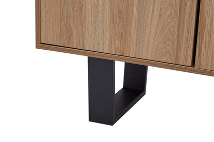 Dedham Wood Effect 3 Door Sideboard