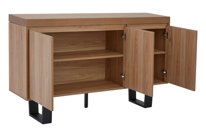 Dedham Wood Effect 3 Door Sideboard