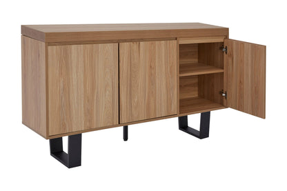 Dedham Wood Effect 3 Door Sideboard