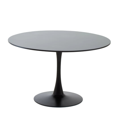 Westerham Large Round Black Tulip Dining Table