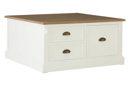 Hadleigh Square Coffee Table with Drawers