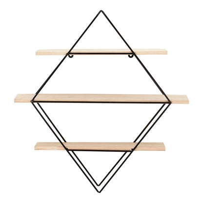 Broadway 3 Tier Rhombus Wall Shelf