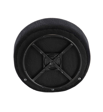 Bayswater Black Textured Curved Swivel Lounge Chair