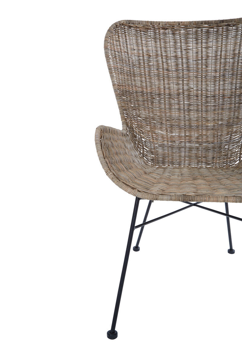 Cambridge Grey Wash Rattan Chair