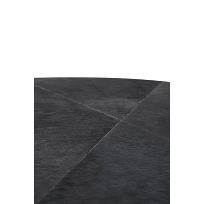 Vienna Hair On Leather Round Coffee Table 