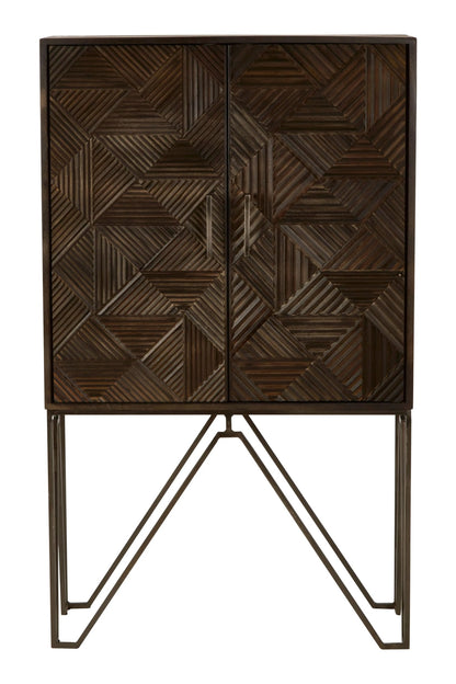 Savoy Carved Mango Wood Cabinet