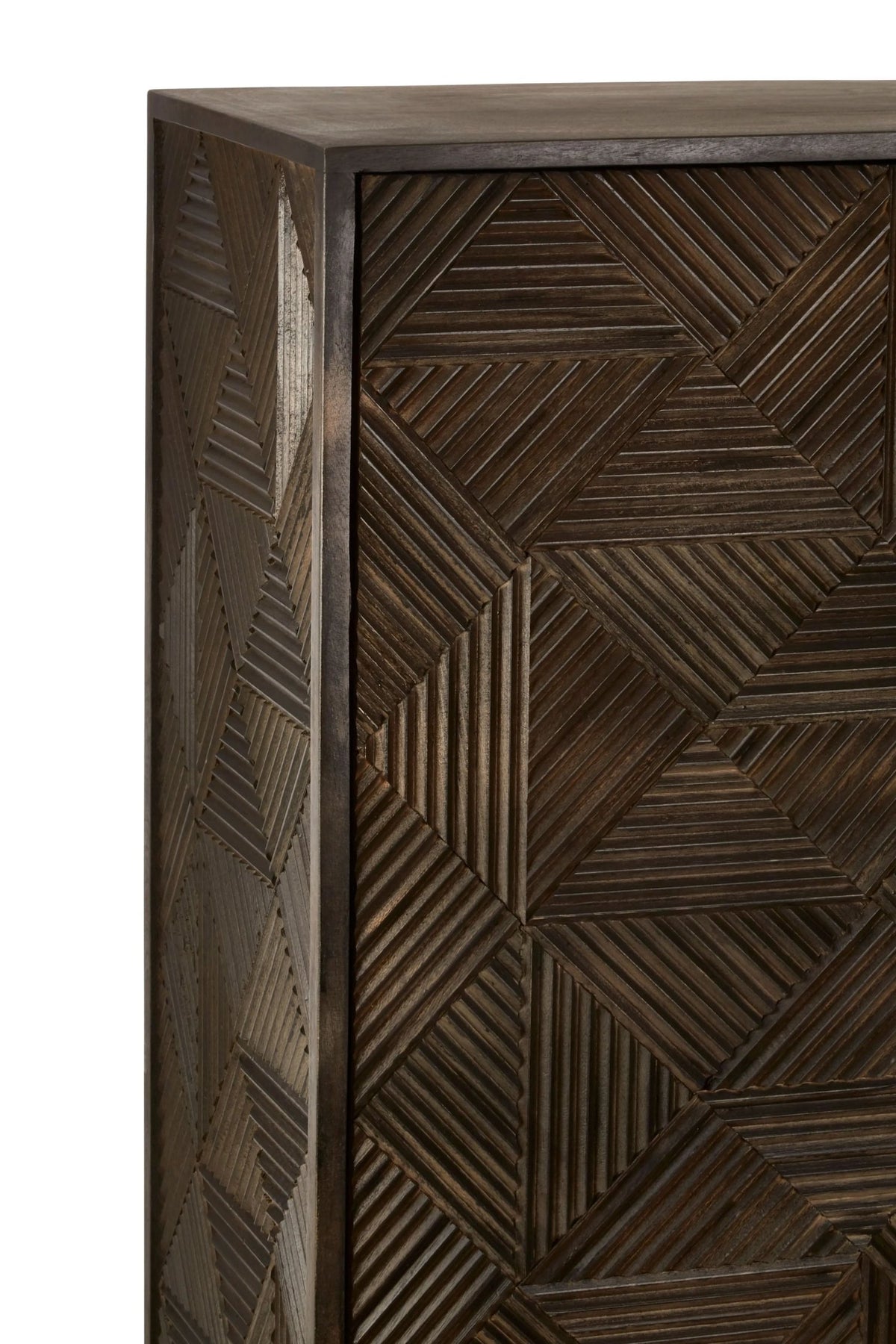 Savoy Carved Mango Wood Cabinet