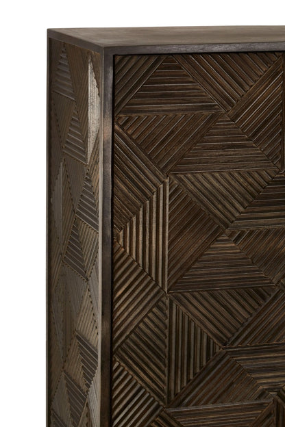 Savoy Carved Mango Wood Cabinet